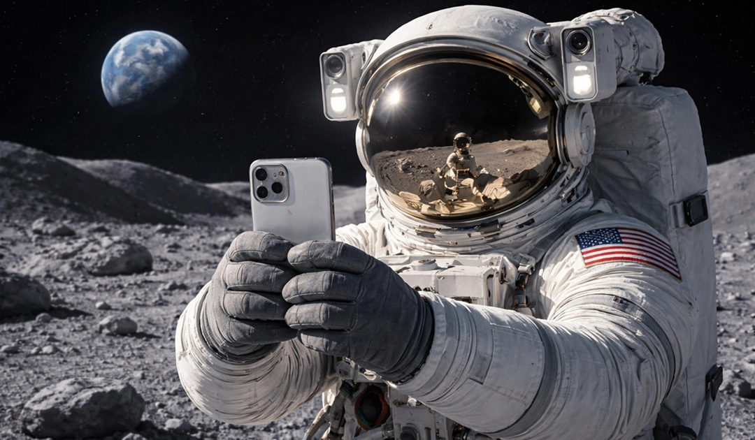 Selfie vicino alla Luna: un nuovo passo avanti per l'umanità e la tecnologia
