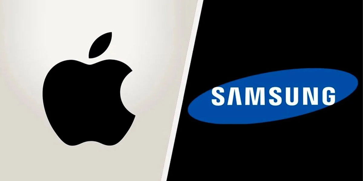 Scontro dei Giganti: loghi di Apple e Samsung