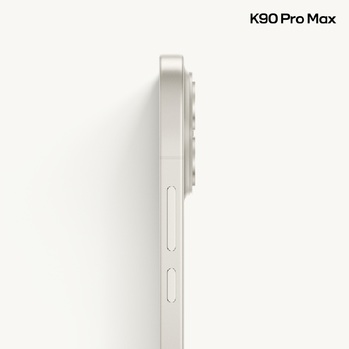 White-gold design of Redmi K90 Pro Max