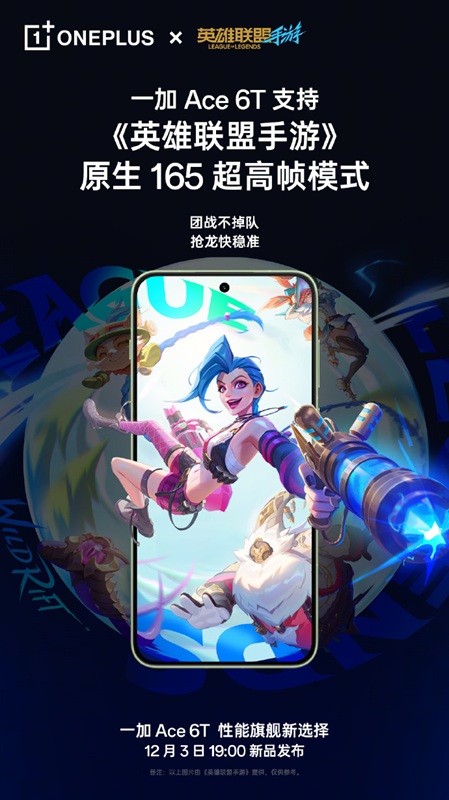 Capacità di gioco di OnePlus Ace 6T