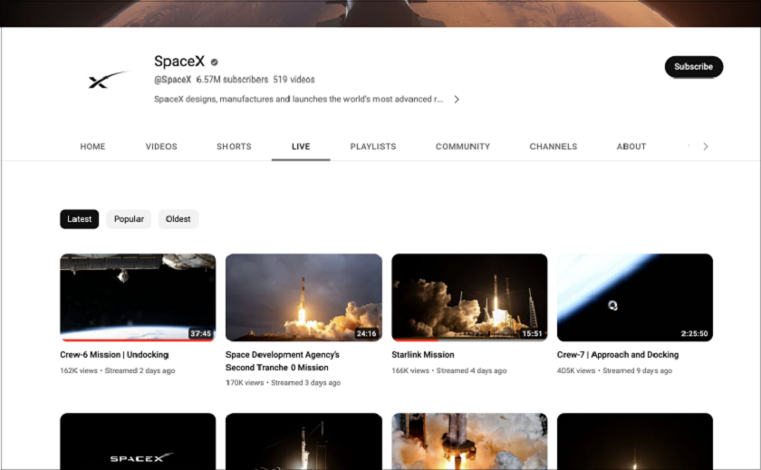 SpaceX non mostrerà più i lanci dei razzi su YouTube: le trasmissioni si sposteranno sul social network X SpaceX non mostrerà più i lanci dei razzi su YouTube: le trasmissioni si sposteranno sul social network X