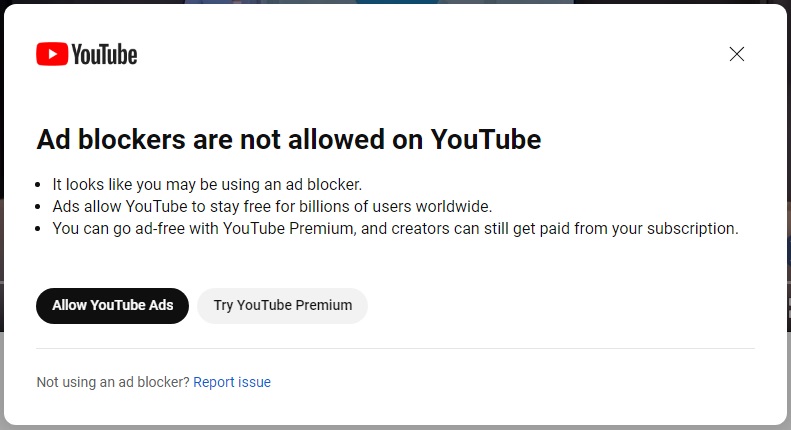 YouTube sta testando i bypass per il blocco degli annunci. Gli utenti potrebbero essere costretti a sottoscrivere un abbonamento a pagamento per la propria comodità.-2