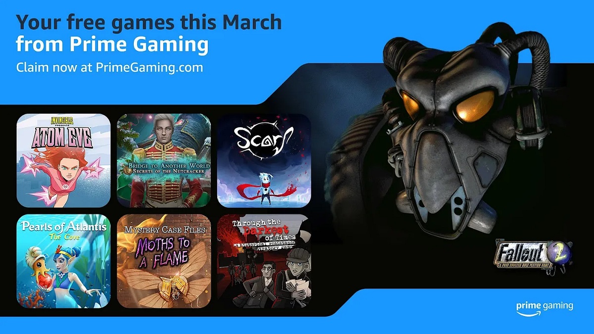 Gli abbonati a Prime Gaming riceveranno otto giochi gratuiti a marzo, tra cui Fallout 2 Gli abbonati a Prime Gaming riceveranno otto giochi gratuiti a marzo, tra cui Fallout 2