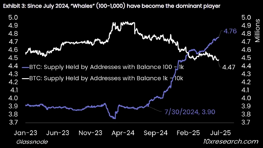 Gli investitori istituzionali possiedono circa 4,8 milioni di monete sui circa 20 milioni di bitcoin in circolazione.