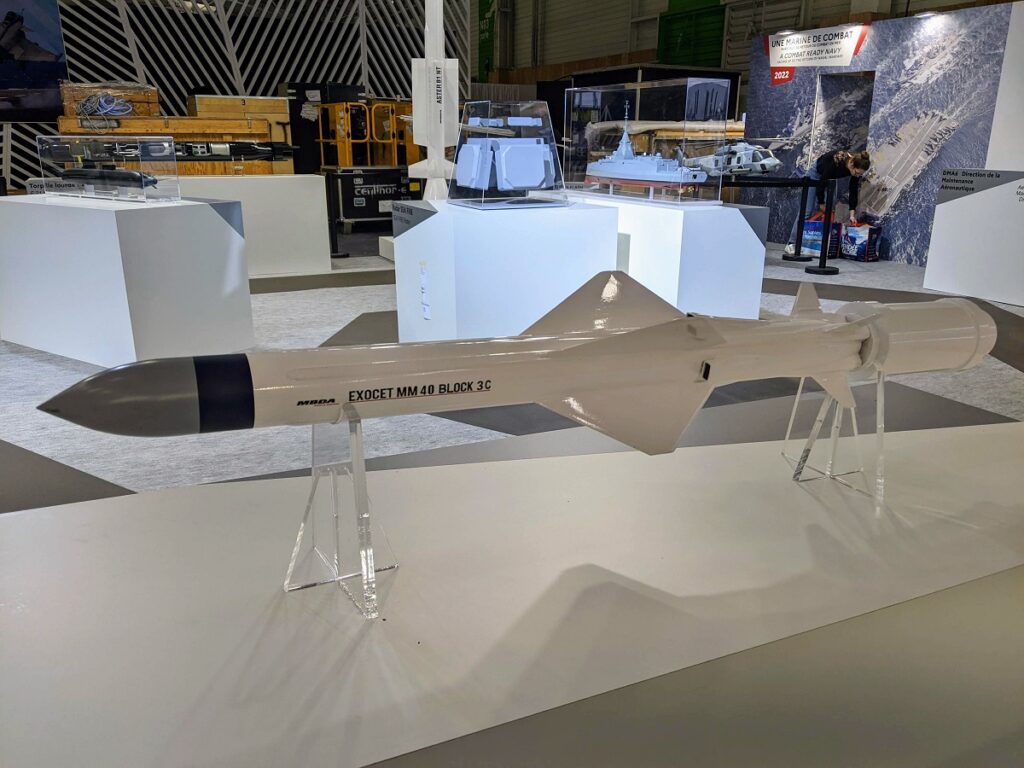 MBDA inizierà le consegne di missili antinave Exocet MM40 alla Marina francese