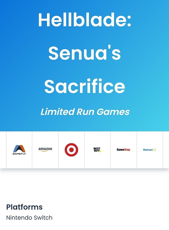 Hellblade: Senua's Sacrifice. Immagine da Hellblade: Senua's Sacrifice
