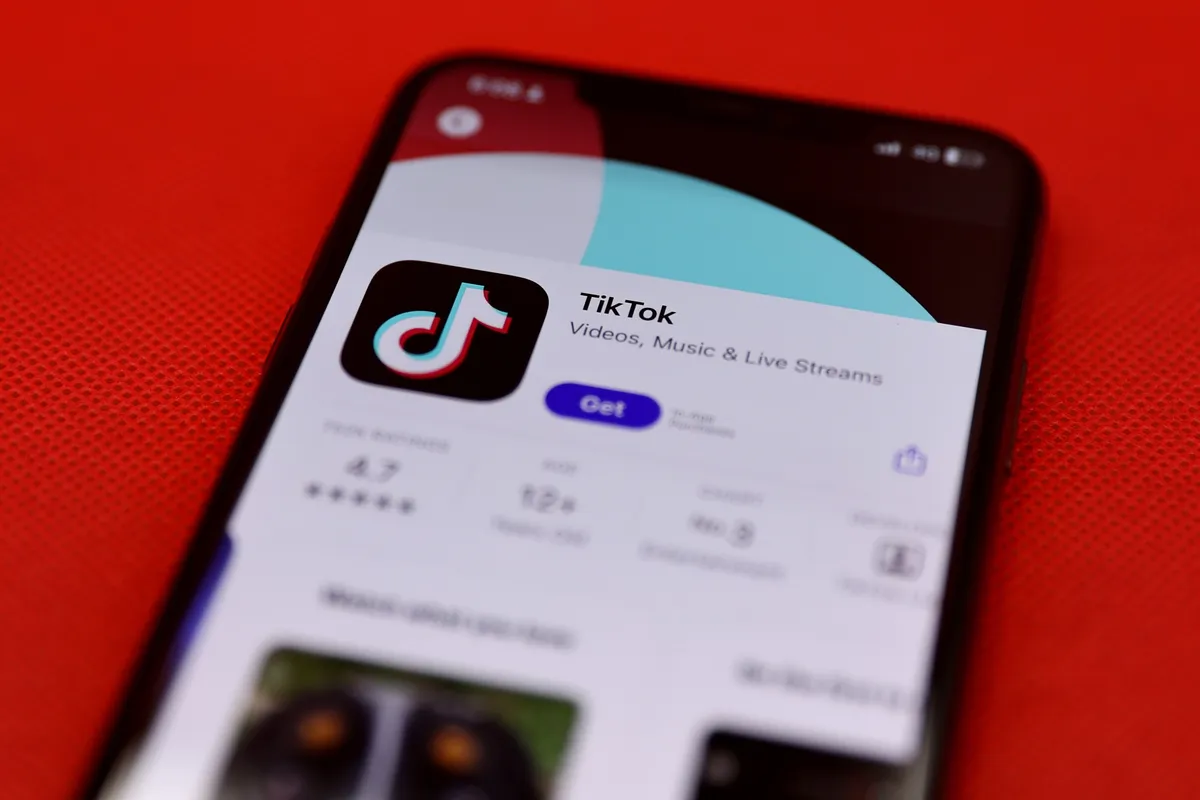 Applicazione TikTok per IOS L'applicazione TikTok per IOS. Illustrazione: Bloomberg