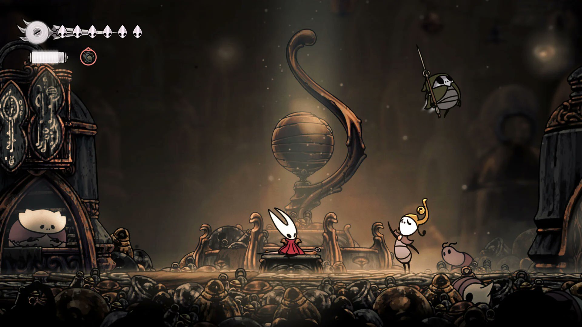 Schermata di Hollow Knight: Silksong, che mostra la nuova grafica