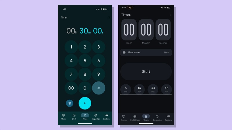 Immagine della nuova interfaccia dell'orologio Android Immagine della nuova interfaccia dell'orologio Android