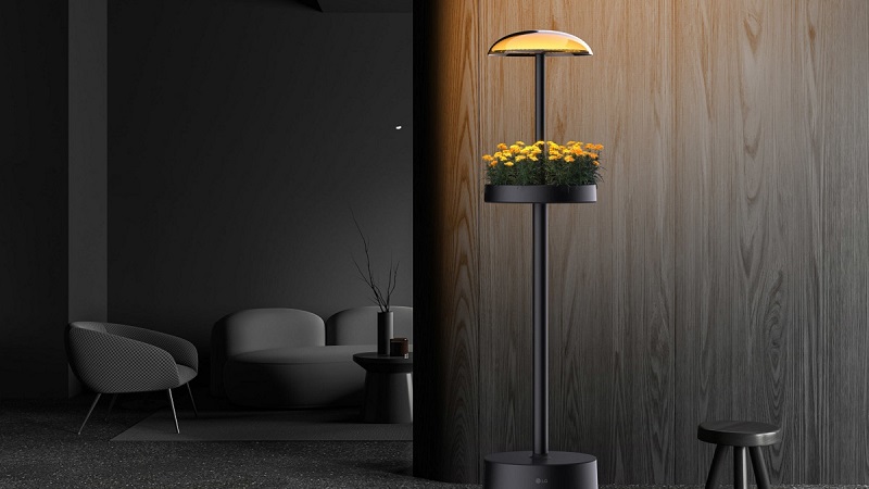 Apparecchio di illuminazione con piante