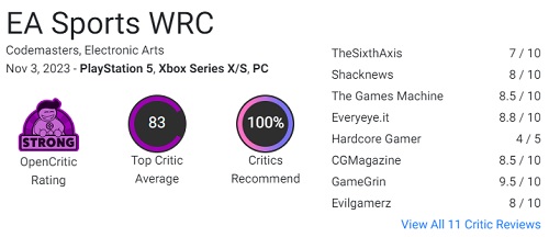 Un'altra grande gara di Codemasters! La critica è entusiasta del simulatore di rally EA Sports WRC e lo raccomanda a tutti gli appassionati del genere.-3 Un'altra grande gara di Codemasters! La critica è entusiasta del simulatore di rally EA Sports WRC e lo raccomanda a tutti gli appassionati del genere.-3