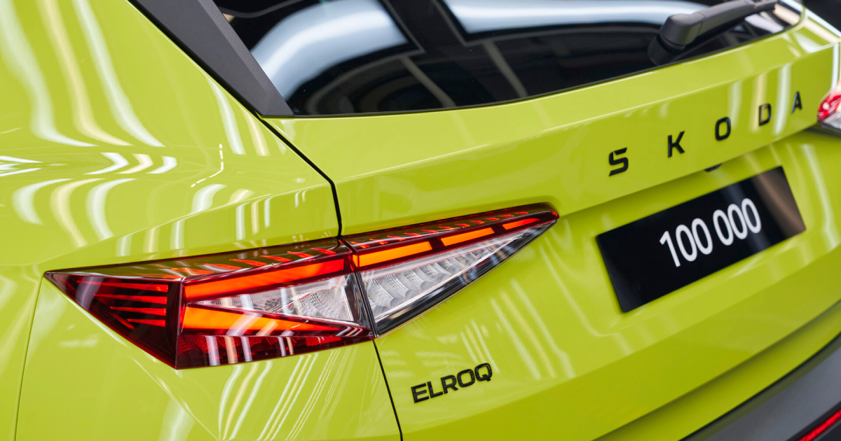 Crossover elettrico Elroq nel colore Mamba Green