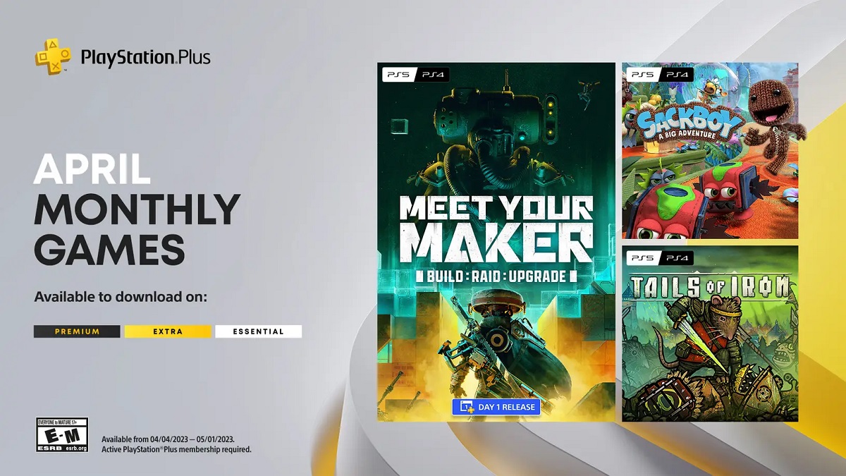 I giochi gratuiti di aprile sono già disponibili per gli abbonati a PS Plus. Questa volta Sony offre Meet Your Maker, Sackboy: A Big Adventure e Tails of Iron I giochi gratuiti di aprile sono già disponibili per gli abbonati a PS Plus. Questa volta Sony offre Meet Your Maker, Sackboy: A Big Adventure e Tails of Iron