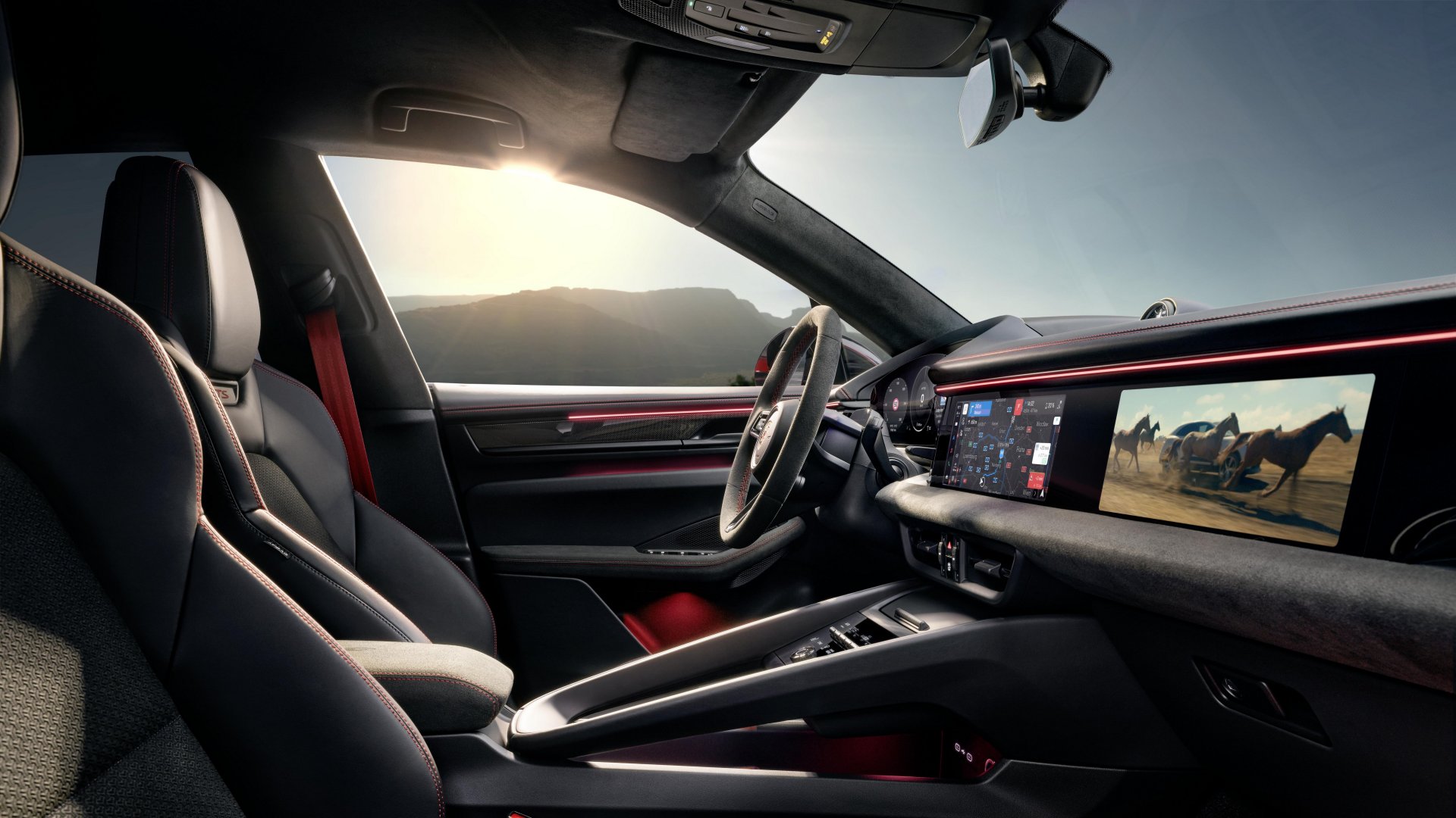 Elementi interni della Porsche Macan GTS Elementi interni della Porsche Macan GTS