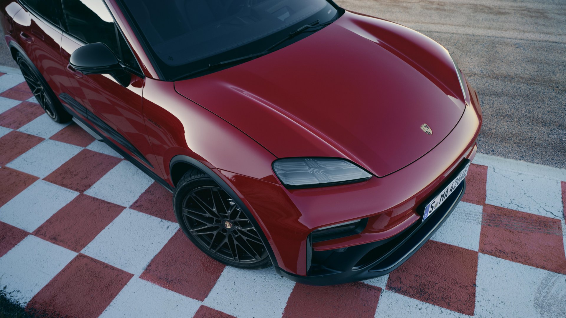 Parte frontale della Porsche Macan GTS Parte frontale della Porsche Macan GTS