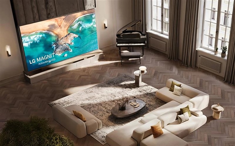 Vista frontale del TV LG Magnit Active Micro LED Vista frontale del TV LG Magnit Active Micro LED