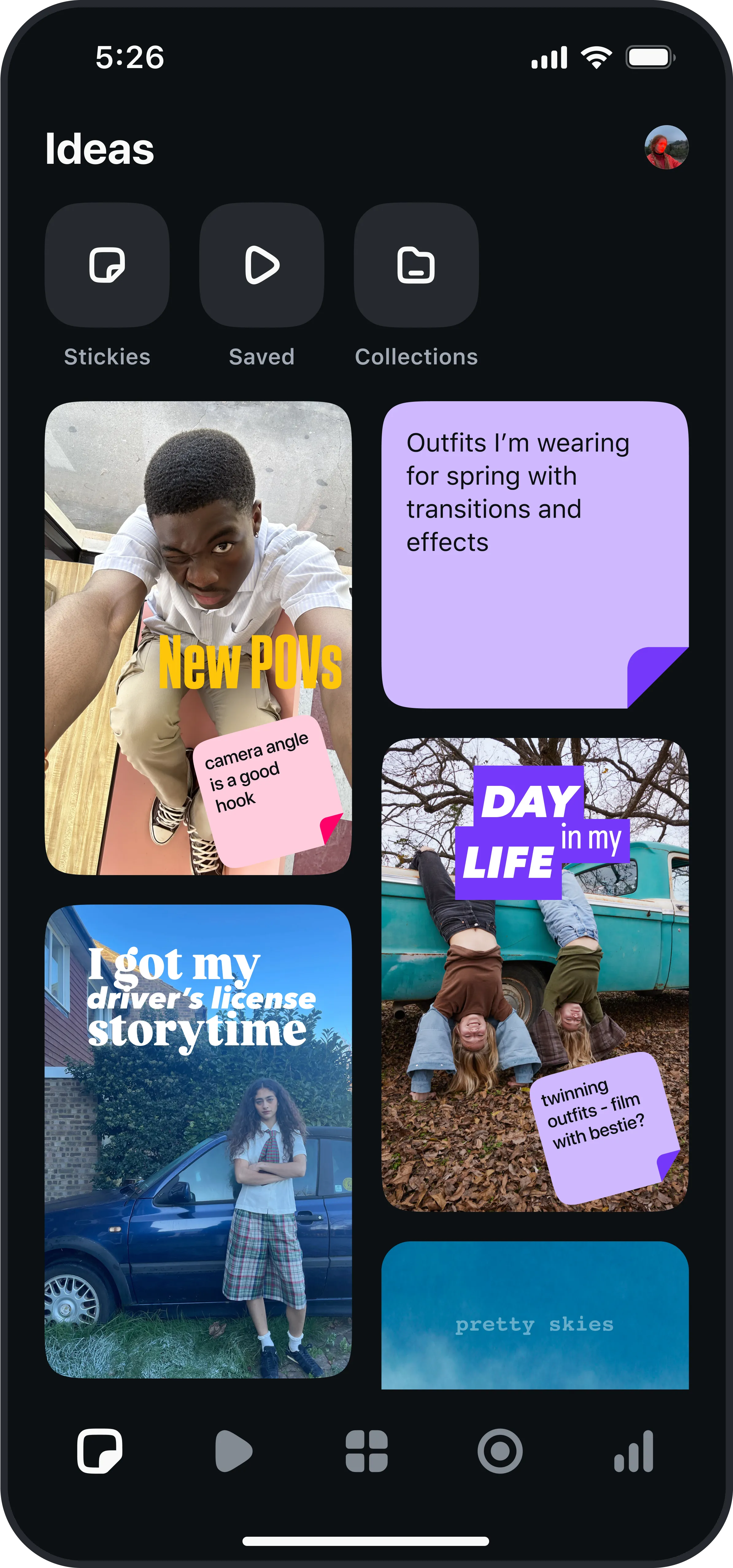 Funzionalità di editing nell'app Edits Funzionalità di editing nell'app Edits