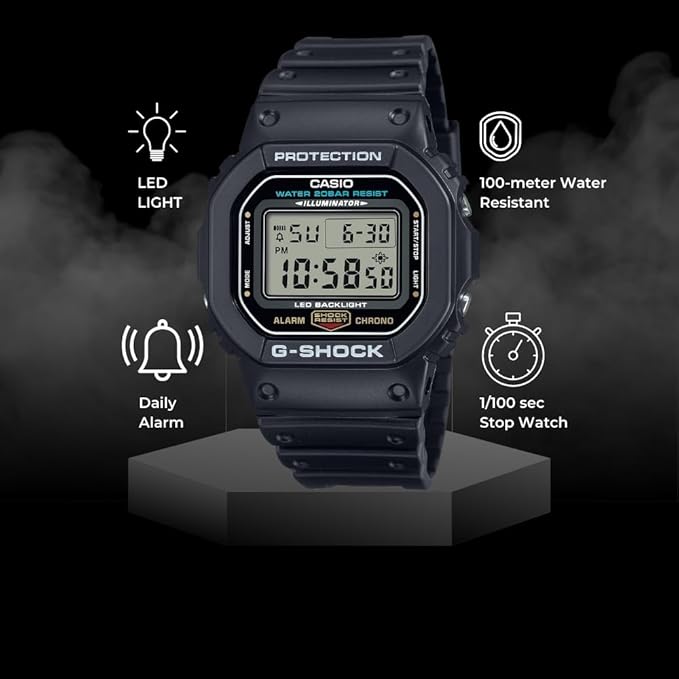 Casio G-Shock DW5600UE sullo sfondo Casio G-Shock DW5600UE sullo sfondo