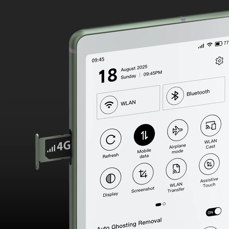 Pannello posteriore di Viwoods AiPaper Reader