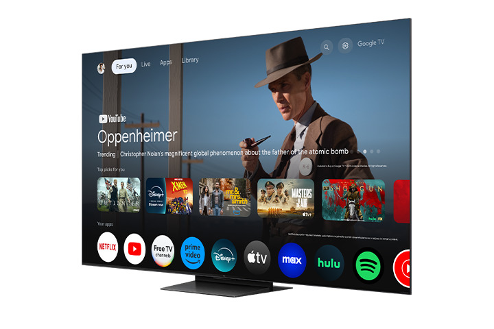 Interfaccia utente TCL QM7K dal lato