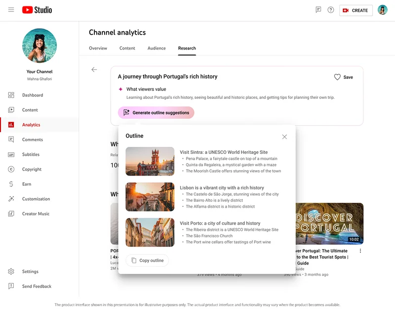 YouTube ha annunciato nuovi strumenti AI per i creatori, tra cui sfondi generativi e doppiaggio automatico-2