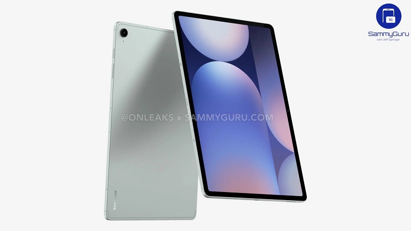 Rendering CAD del Galaxy Tab S10 FE+ Rendering CAD del Galaxy Tab S10 FE+