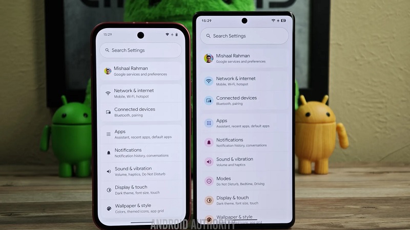 Impostazione della forma delle icone nel Pixel Launcher