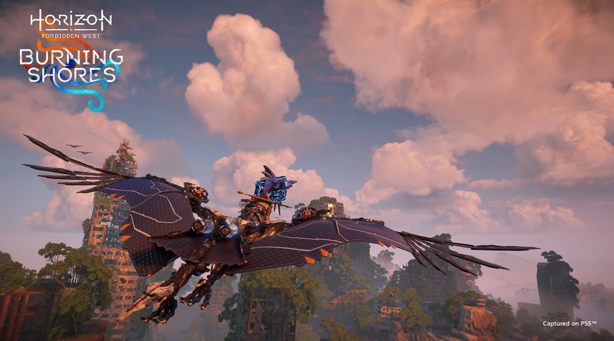 La bellezza e il realismo del cielo nei nuovi screenshot del componente aggiuntivo Burning Shores per Horizon Forbidden West