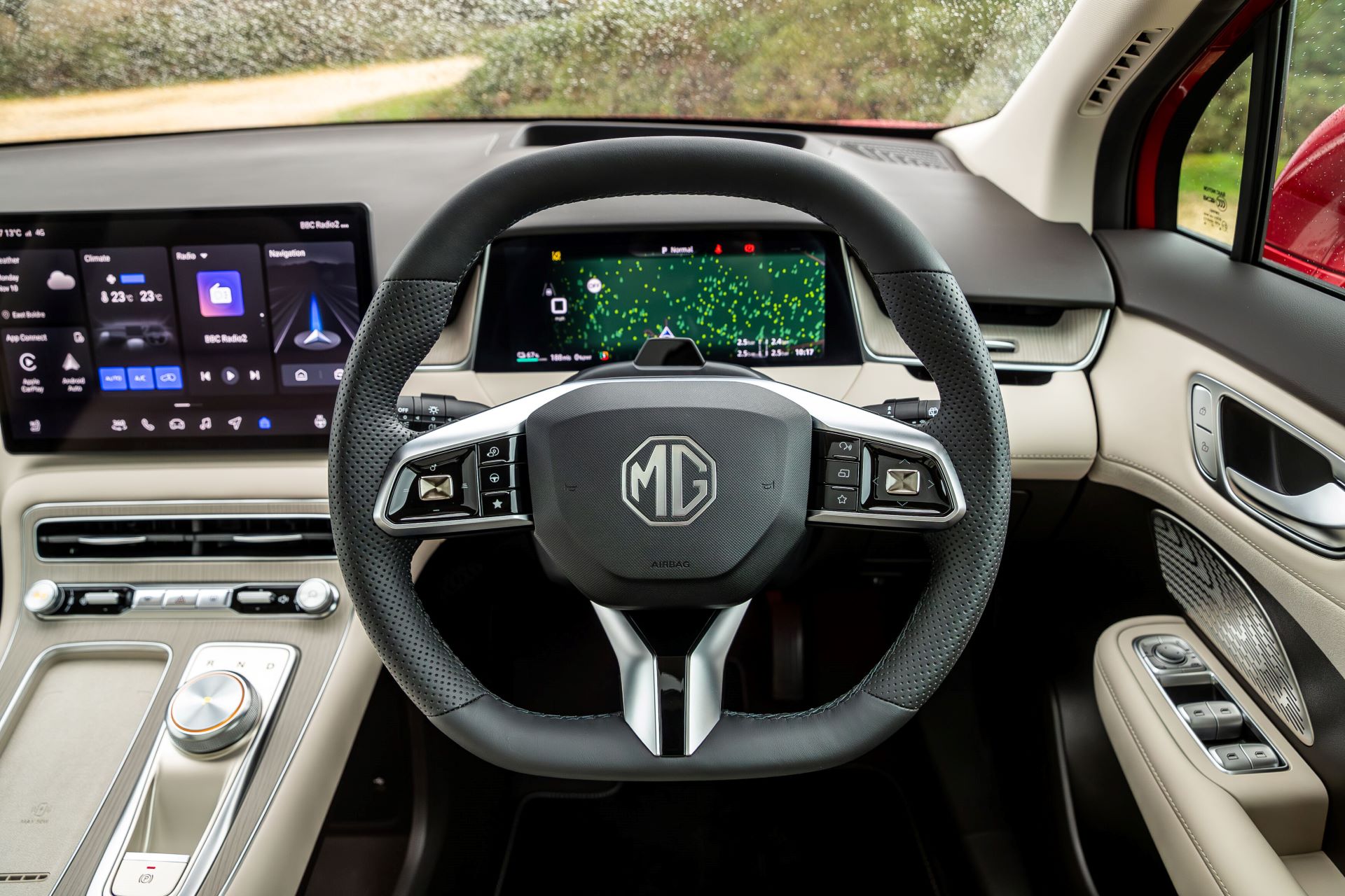 Vista posteriore MG S6 EV