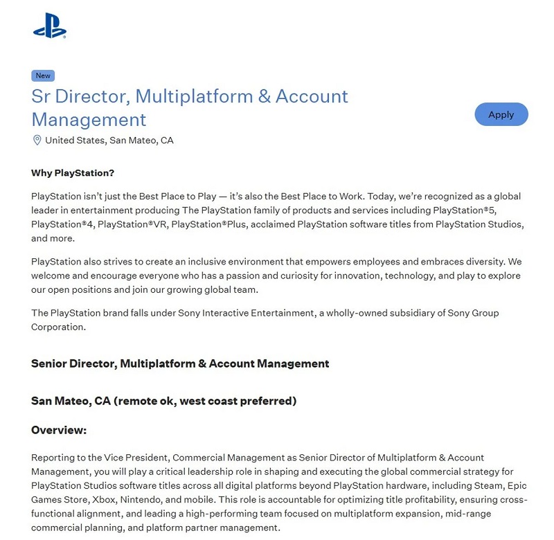 Immagine relativa ai giochi multiplatform di Sony