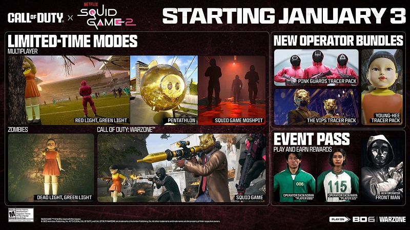 Contenuto crossover Call of Duty x Squid Game 2
