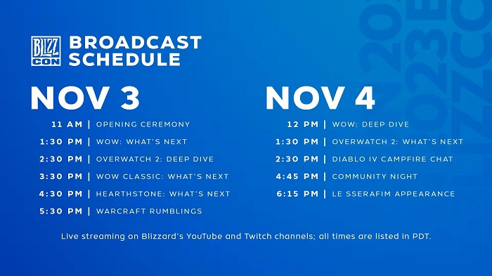 Una celebrazione per i fan dei giochi di Blizzard è in arrivo! È stato reso noto il programma del festival BlizzCon per due giorni ricchi di azione.-2 Una celebrazione per i fan dei giochi di Blizzard è in arrivo! È stato reso noto il programma del festival BlizzCon per due giorni ricchi di azione.-2