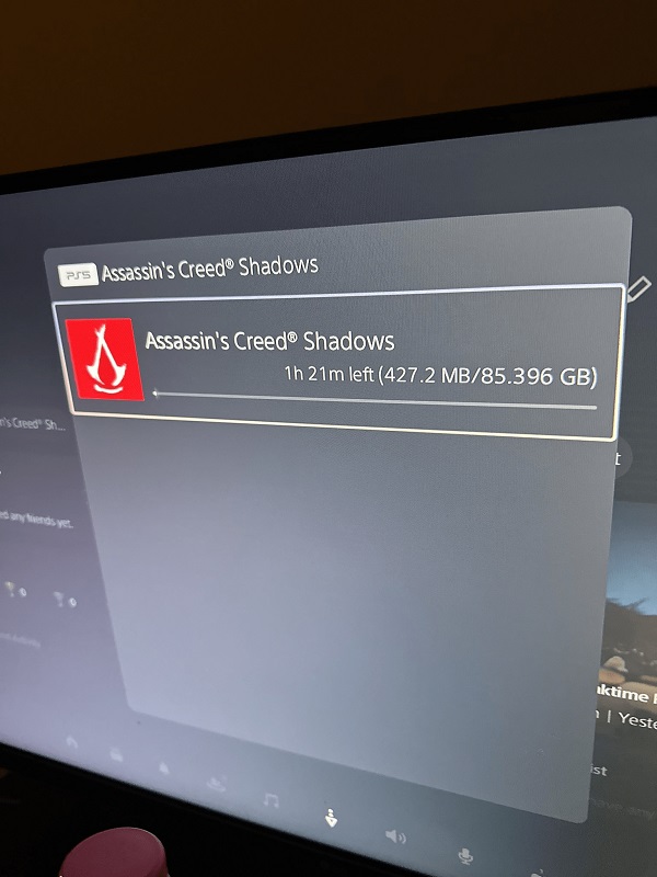 Dimensione del file di installazione di Assassin's Creed Shadows Dimensione del file di installazione di Assassin's Creed Shadows