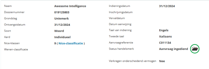 Schermata del marchio "Awesome Intelligence" in Europa Schermata del marchio "Awesome Intelligence" in Europa