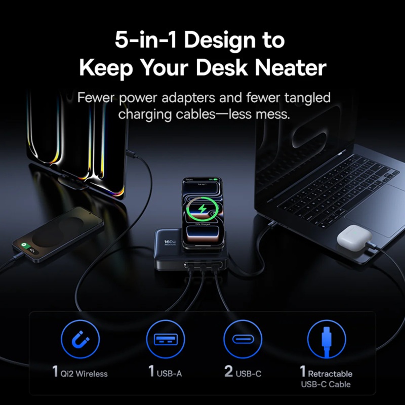 Stazione di Ricarica Baseus Nomos 5-in-1