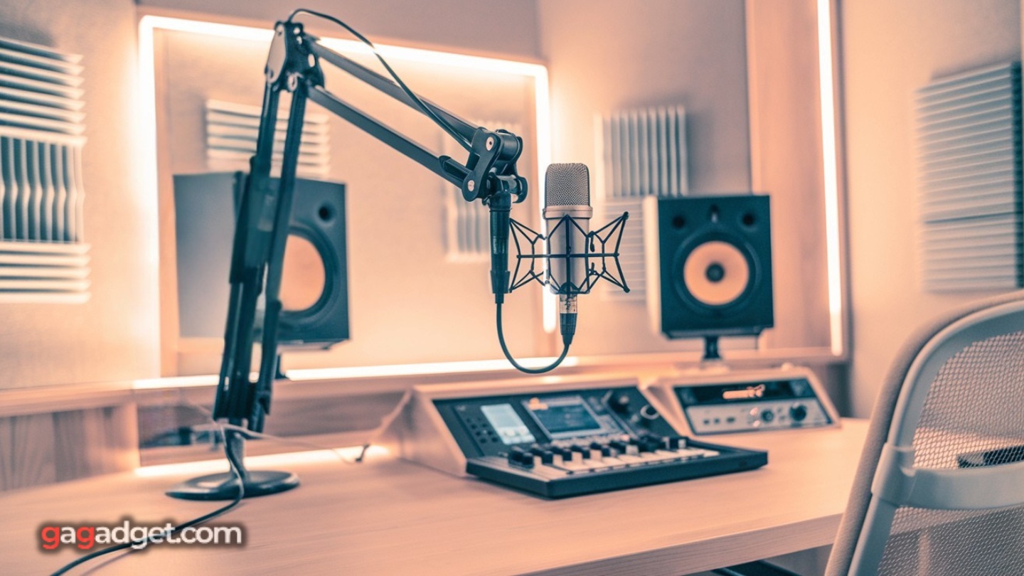 Tecnologia per la creazione di Podcast Studio in 2025