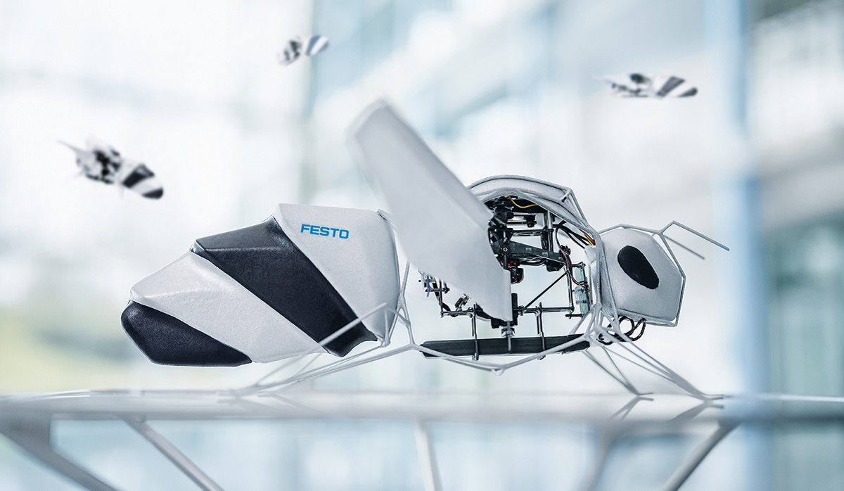 Basta che non sia come la serie TV Black Mirror! Festo ha presentato uno sciame di api bioniche alla Hannover Messe