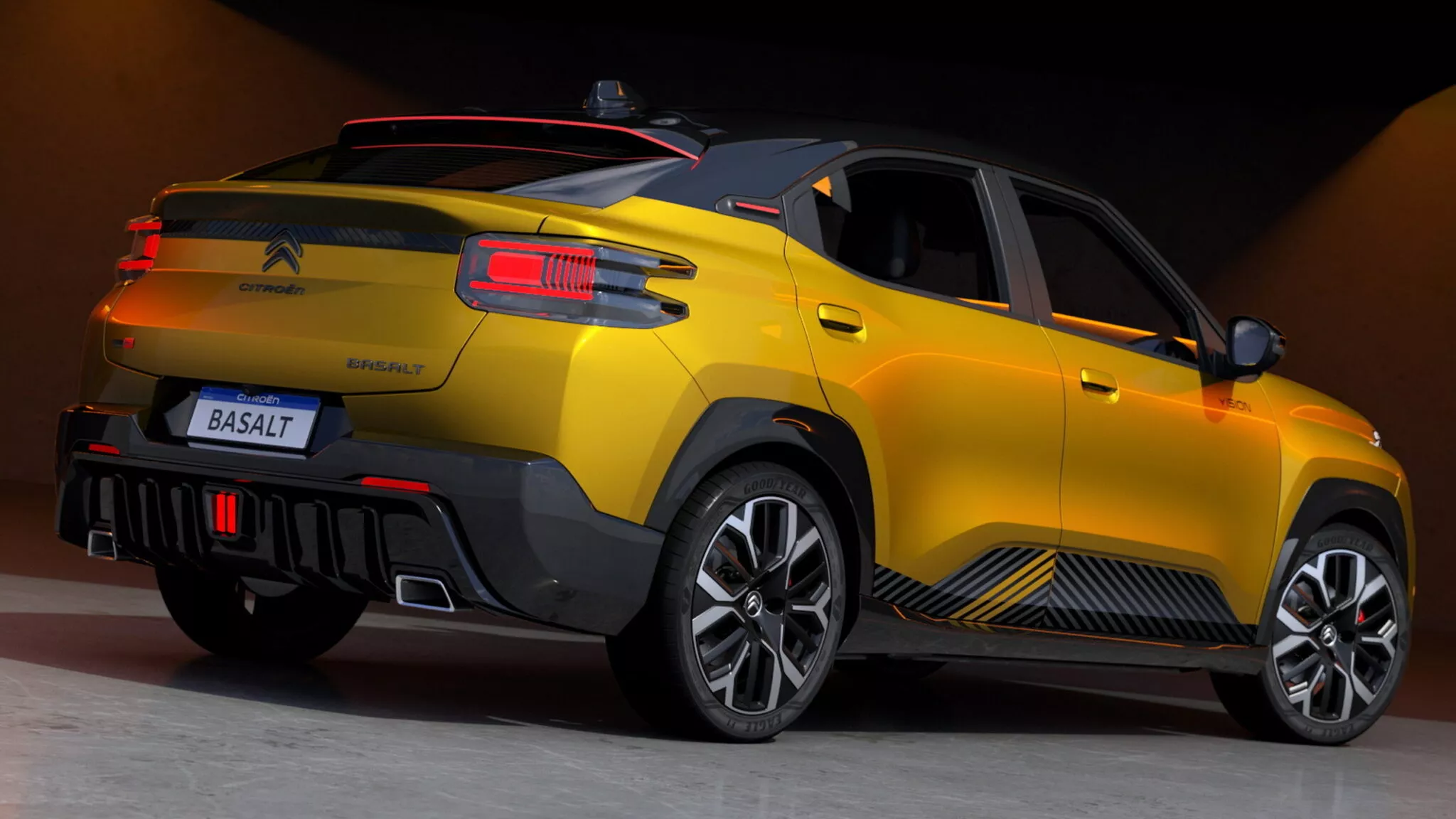 Design della carrozzeria del Citroën Basalt Vision