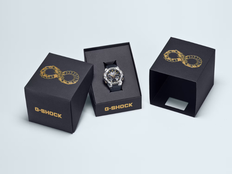 G-Shock G-Steel GST-B400CX-1AJR G-Shock G-Steel GST-B400CX-1AJR з візерунком зміїної шкіри