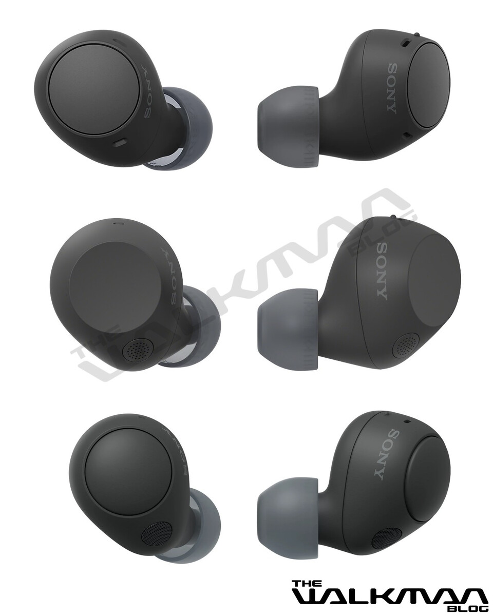 Vista dal basso delle cuffie wireless WF-C710N di Sony Vista dal basso delle cuffie wireless WF-C710N di Sony