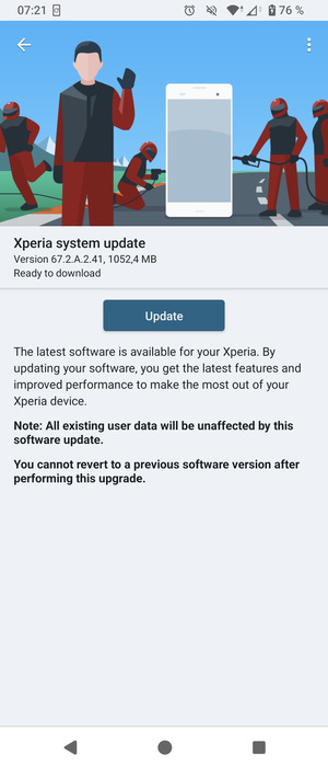 Aggiornamento Android 15 per Sony Xperia 5 V