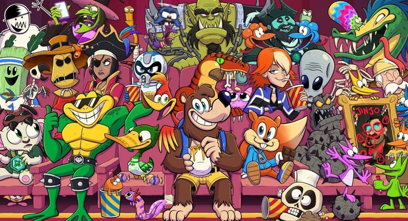 Uno sfondo dinamico per Xbox dedicato ai giochi di Rare
