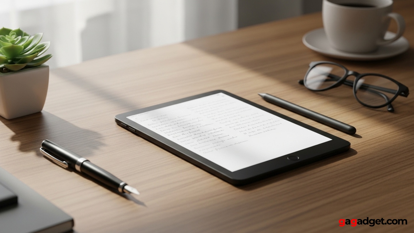 dispositivo per prendere appunti senza carta