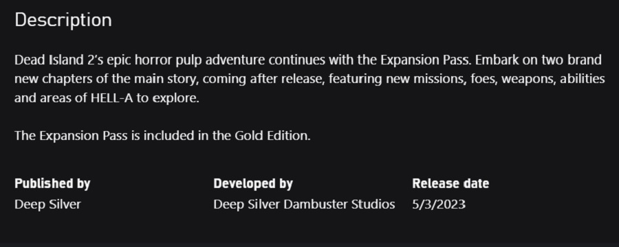 L'avventura nelle rovine di Los Angeles non è finita! Svelata la pagina del Pass di Espansione per Dead Island 2 sul Microsoft Store -2