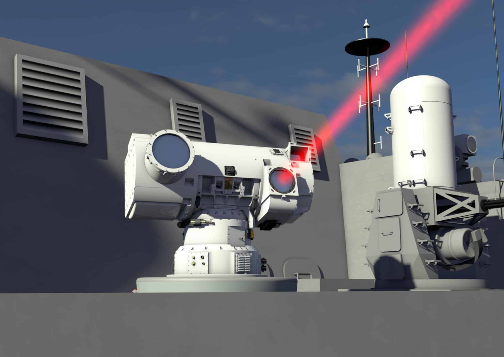 DragonFire Illustrazione dell'arma laser DragonFire di Naval News