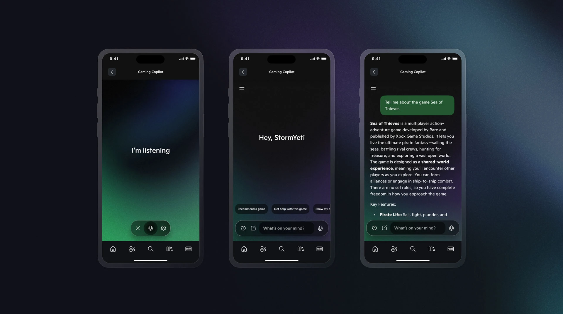 Screenshot of the Copilot for Gaming app Image of the Copilot for Gaming app