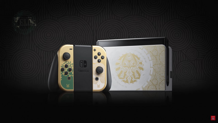 Nintendo ha presentato un'edizione limitata della console Switch OLED, che riprende lo stile di The Legend of Zelda: Tears of the Kingdom.-6 Nintendo ha presentato un'edizione limitata della console Switch OLED, che riprende lo stile di The Legend of Zelda: Tears of the Kingdom.-6