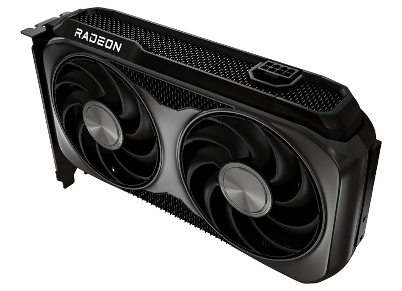 Scheda grafica Radeon RX 9060 XT in azione Scheda grafica Radeon RX 9060 XT in azione