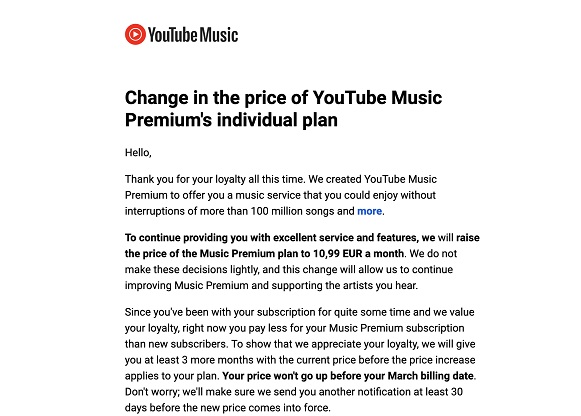Google sta aumentando il costo degli abbonamenti a YouTube Premium e YouTube Music in alcuni paesi, ma offre una tariffa scontata di tre mesi-2