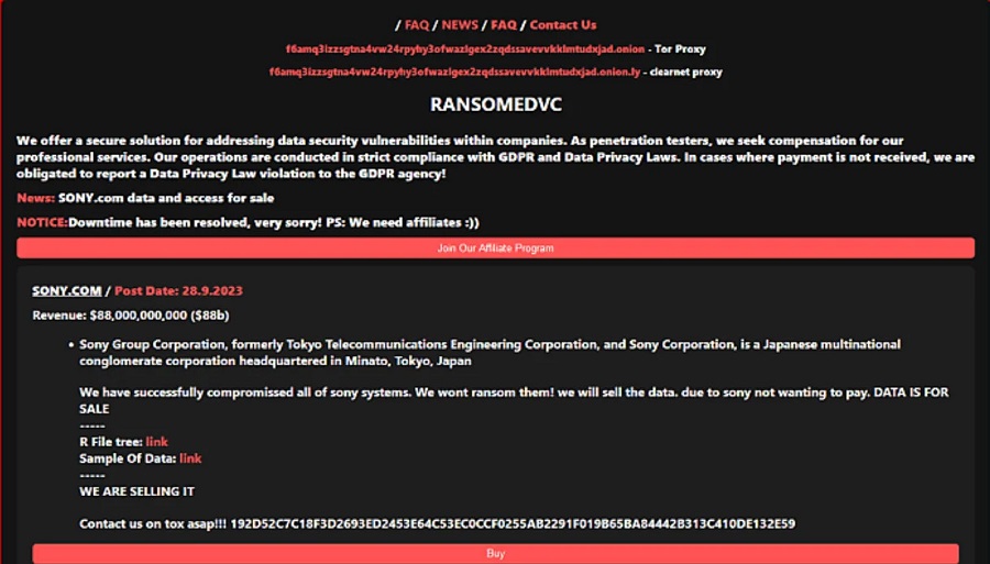 Media: un gruppo di hacker ha violato i server di Sony e minaccia di condividere informazioni riservate sull'intera attività dell'azienda giapponese, compresa la PlayStation-2